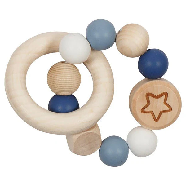 Touch ring elastic star light blue