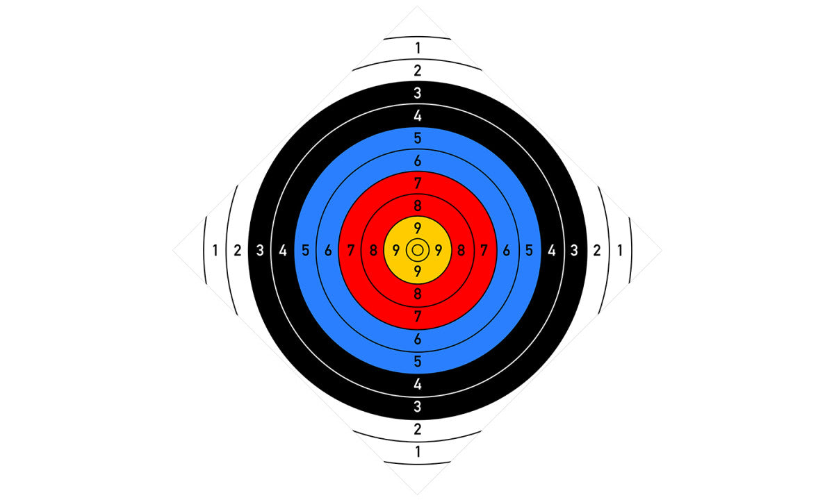 Square, colorful target