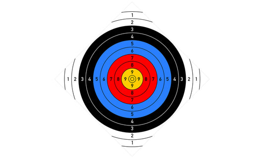 Square, colorful target