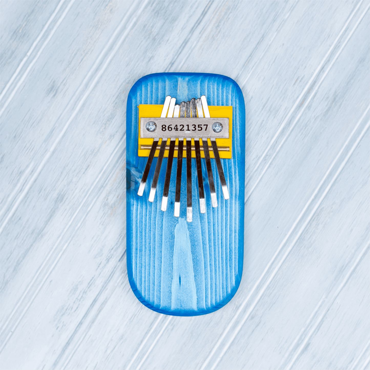 Blue Pine Board Thumbpiano