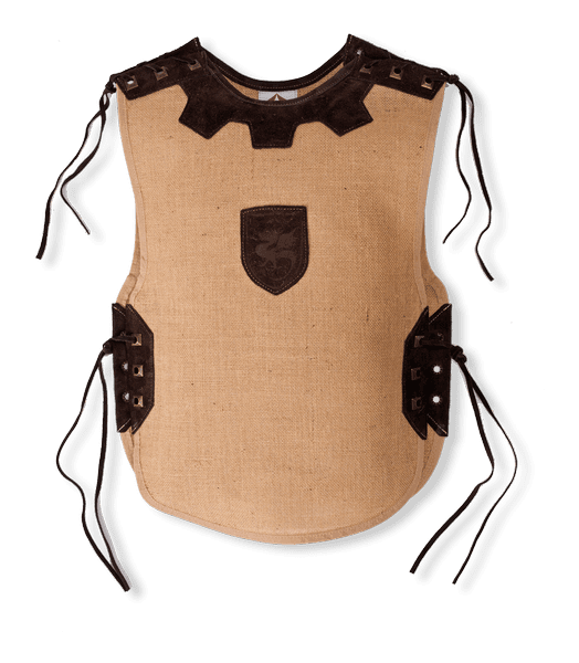 Tunic Percival jute trim dark brown