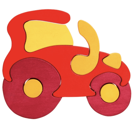Tractor Puzzle Red