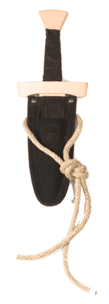WS104 Daggerset with Sheath Linen Black/Brown