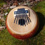 Cannon Ball Gourd Thumbpiano stained