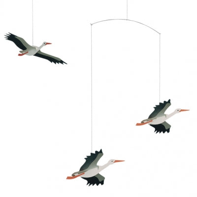 Danish Lucky Storks Mobile