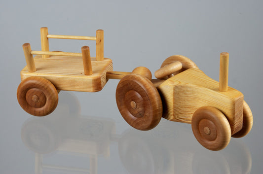 Small Tractor with Cart