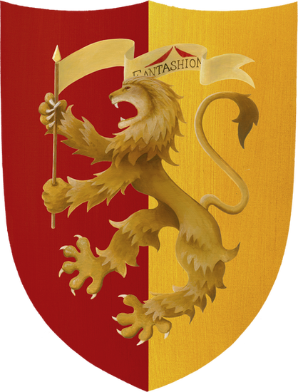 F07 shield lion gold
