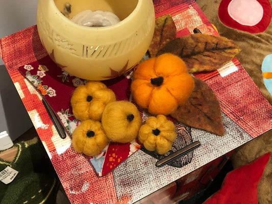 Felted Pumpkin Small