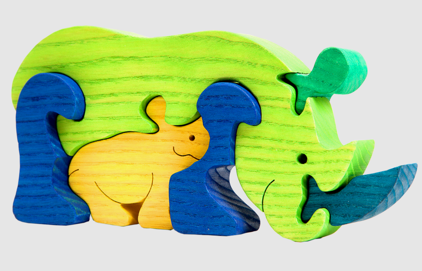 Rhinoceros Puzzle Figure